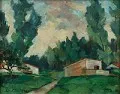 Maisons dans un paysage
